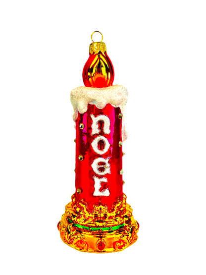Heartfully Yours The Ornament King Christopher Radko Noel Candle Christmas Ornament 
