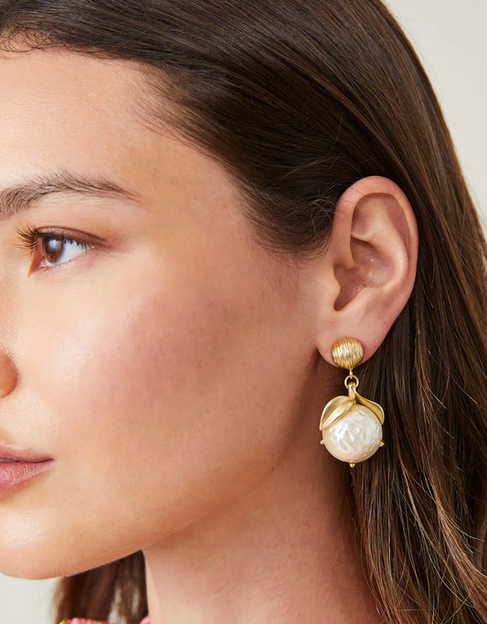Fruit Drop Earrings Pearl