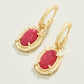 Greta Convertible Hoop Earrings Pink