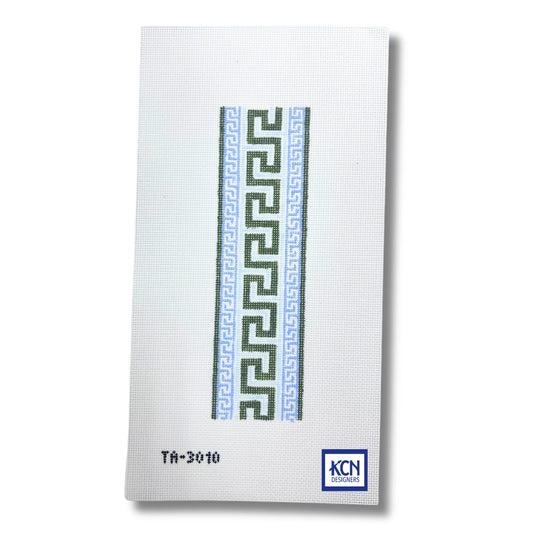 Greek Key Key Fob Canvas