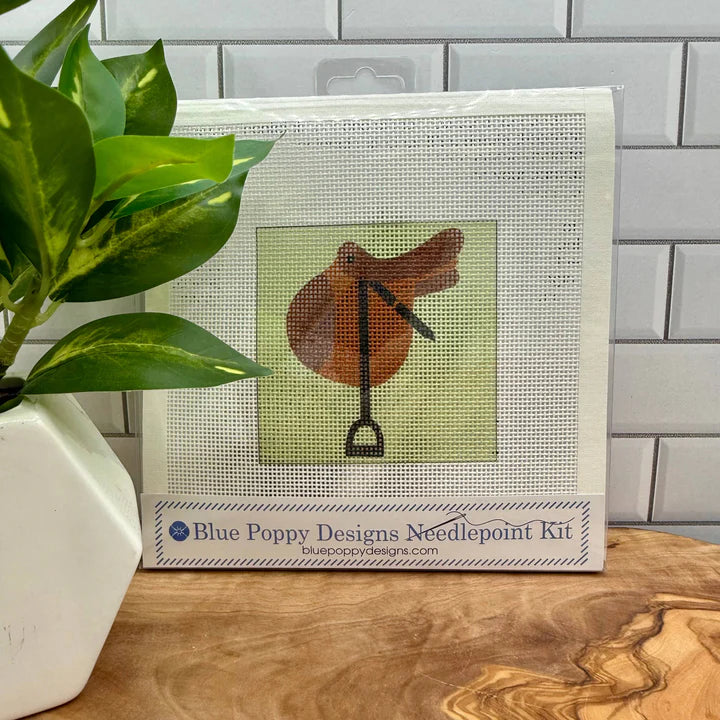 Blue Poppy Needlepoint Kit