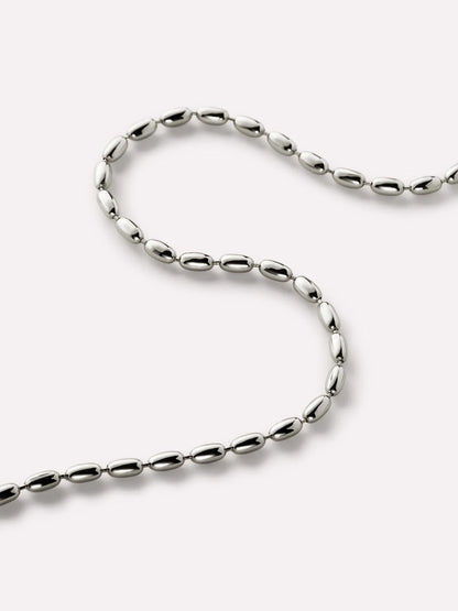 Ball Chain Necklace - Capri Silver
