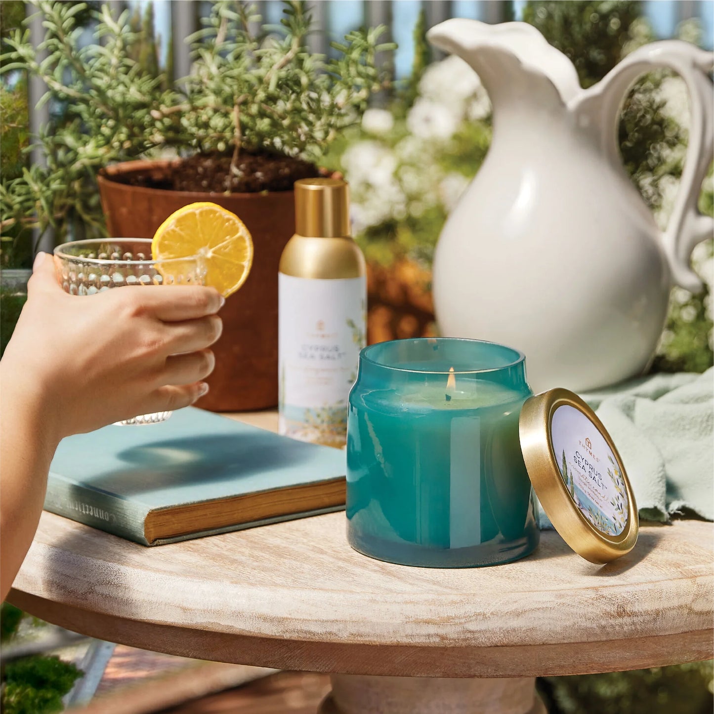 Cyprus Sea Salt Glass Jar Candle