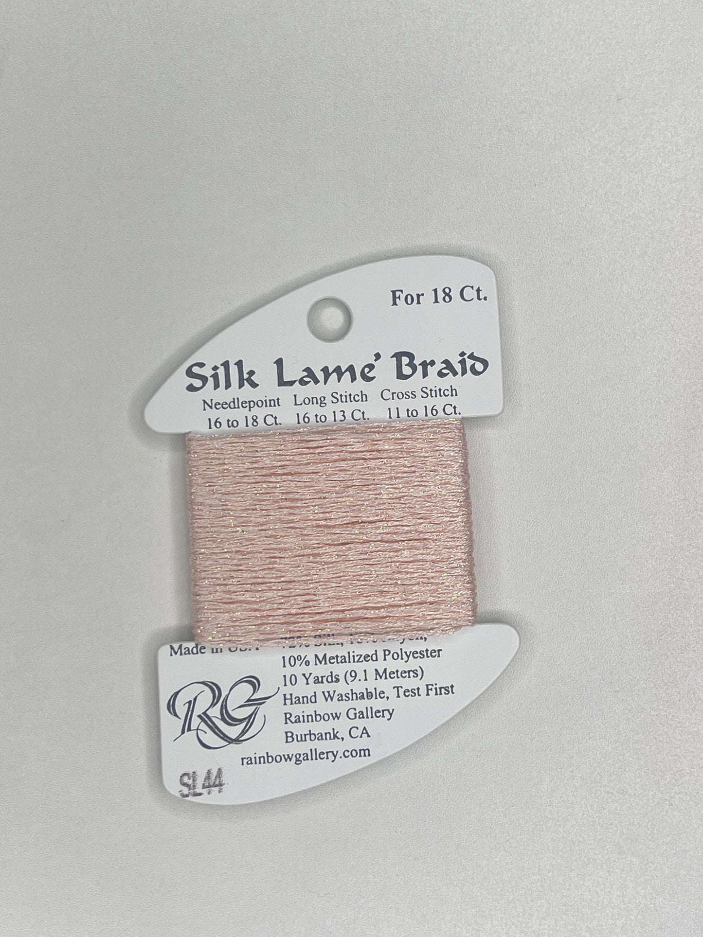 Silk Lamé Braid Card