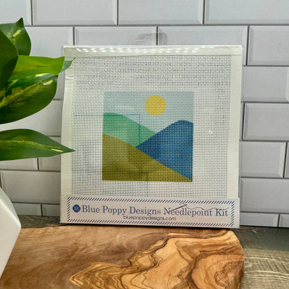 Blue Poppy Needlepoint Kit
