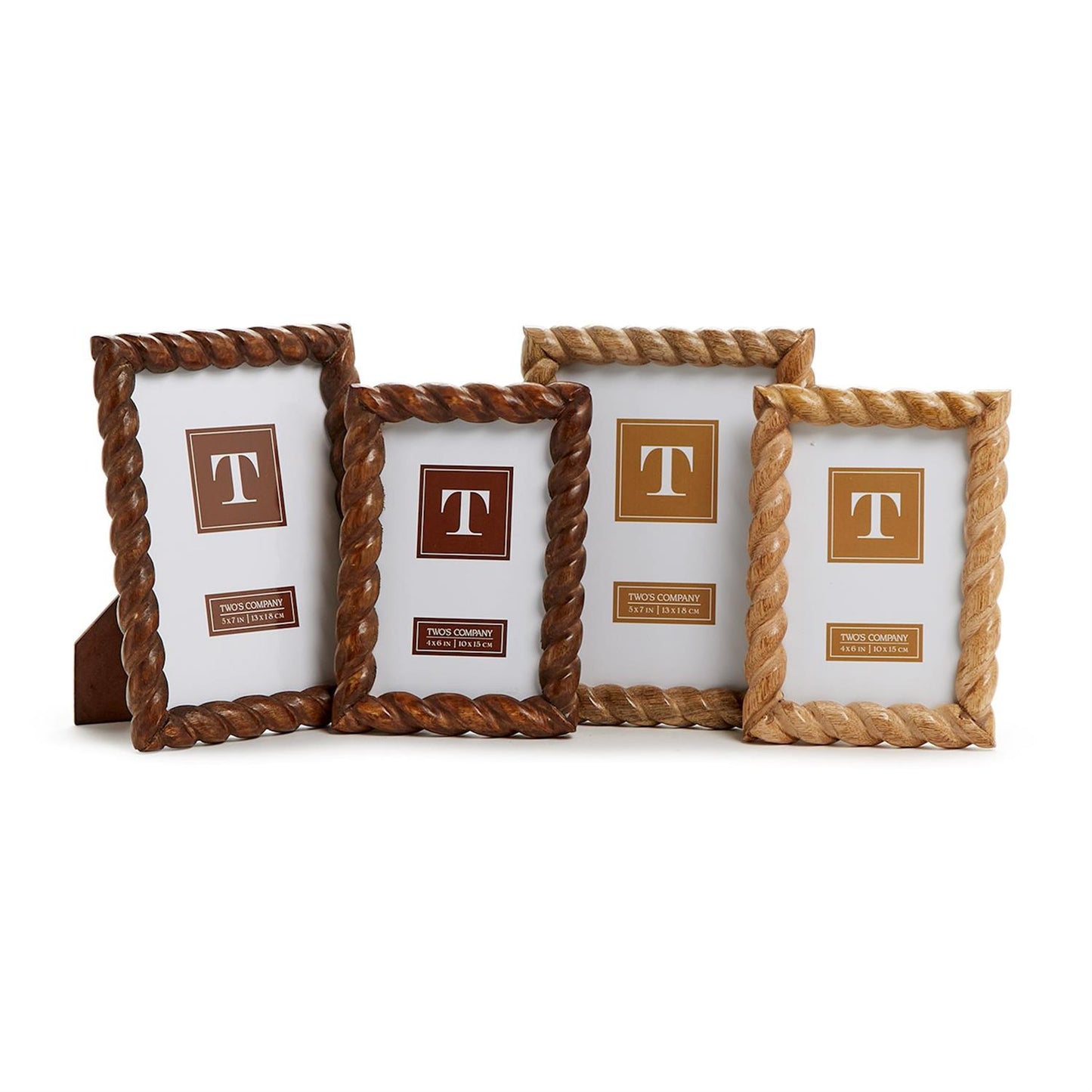 Wooden Twist Picture Frames
