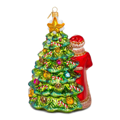 Santa's Final Touches Ornament