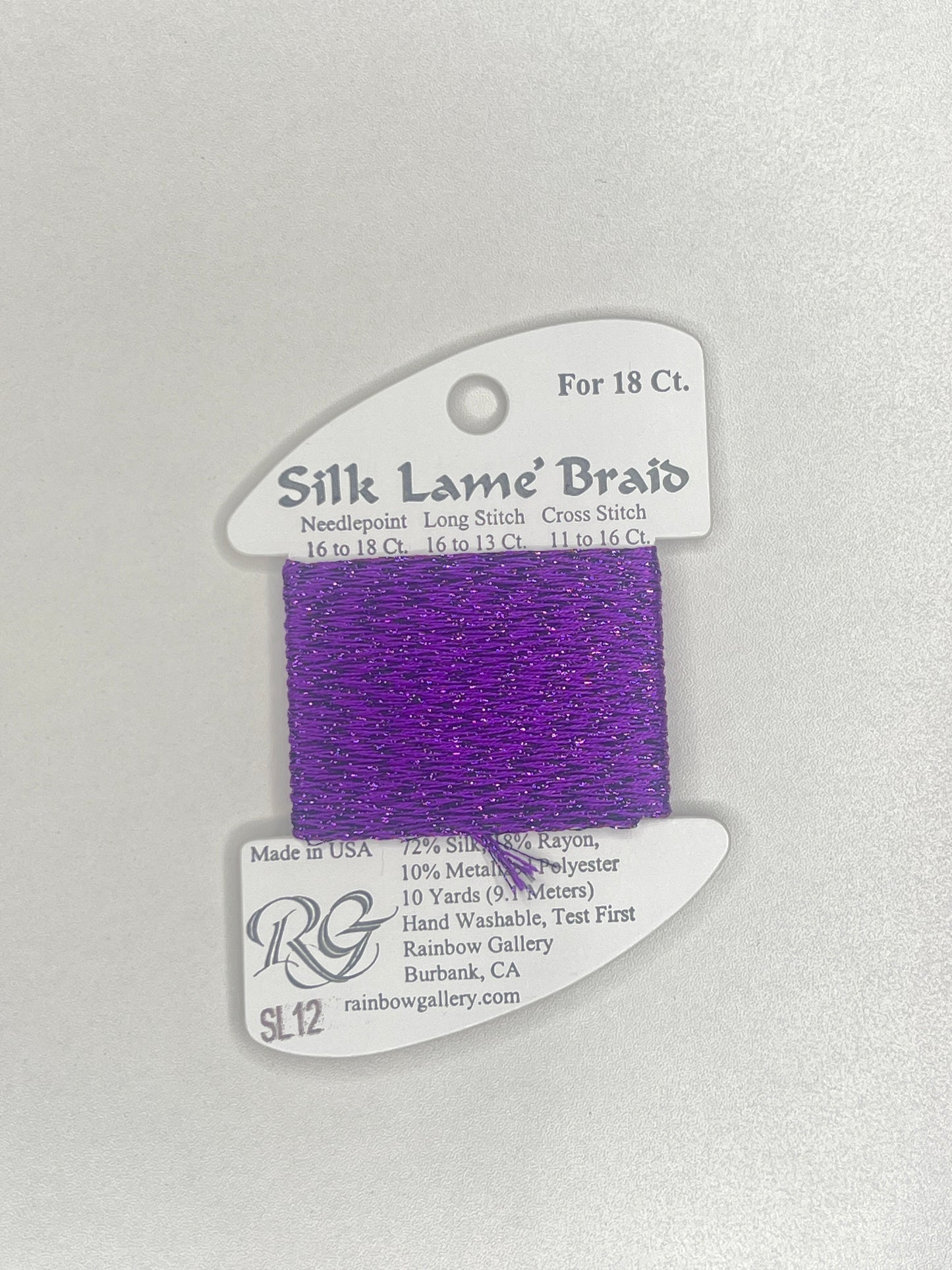 Silk Lamé Braid Card