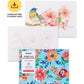 Floral Themed Watercolor Coloring Book