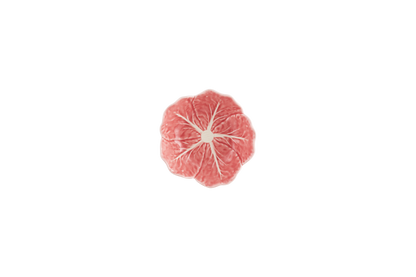 Pink flower petal on a white background