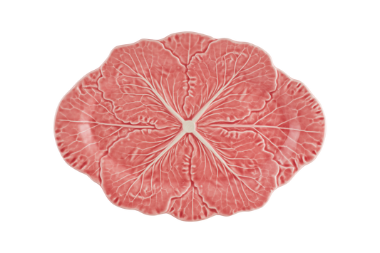 Pink Cabbage Small Oval Platter