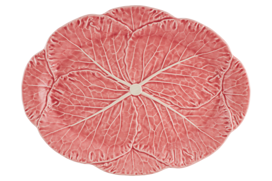Large Oval Platter Pink Cabbage