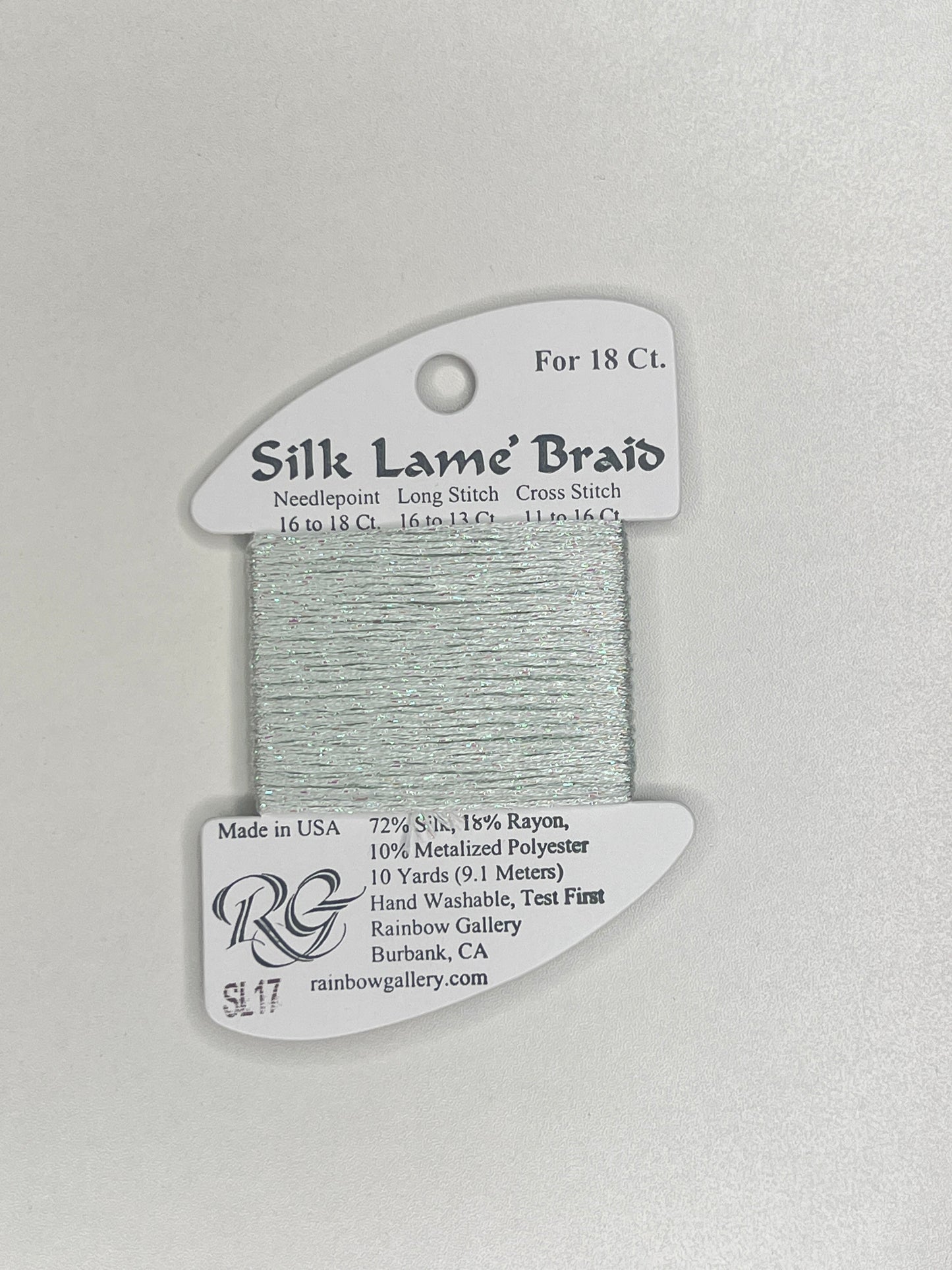 Silk Lamé Braid Card