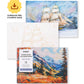Landscape Themed Watercolor Coloring Book