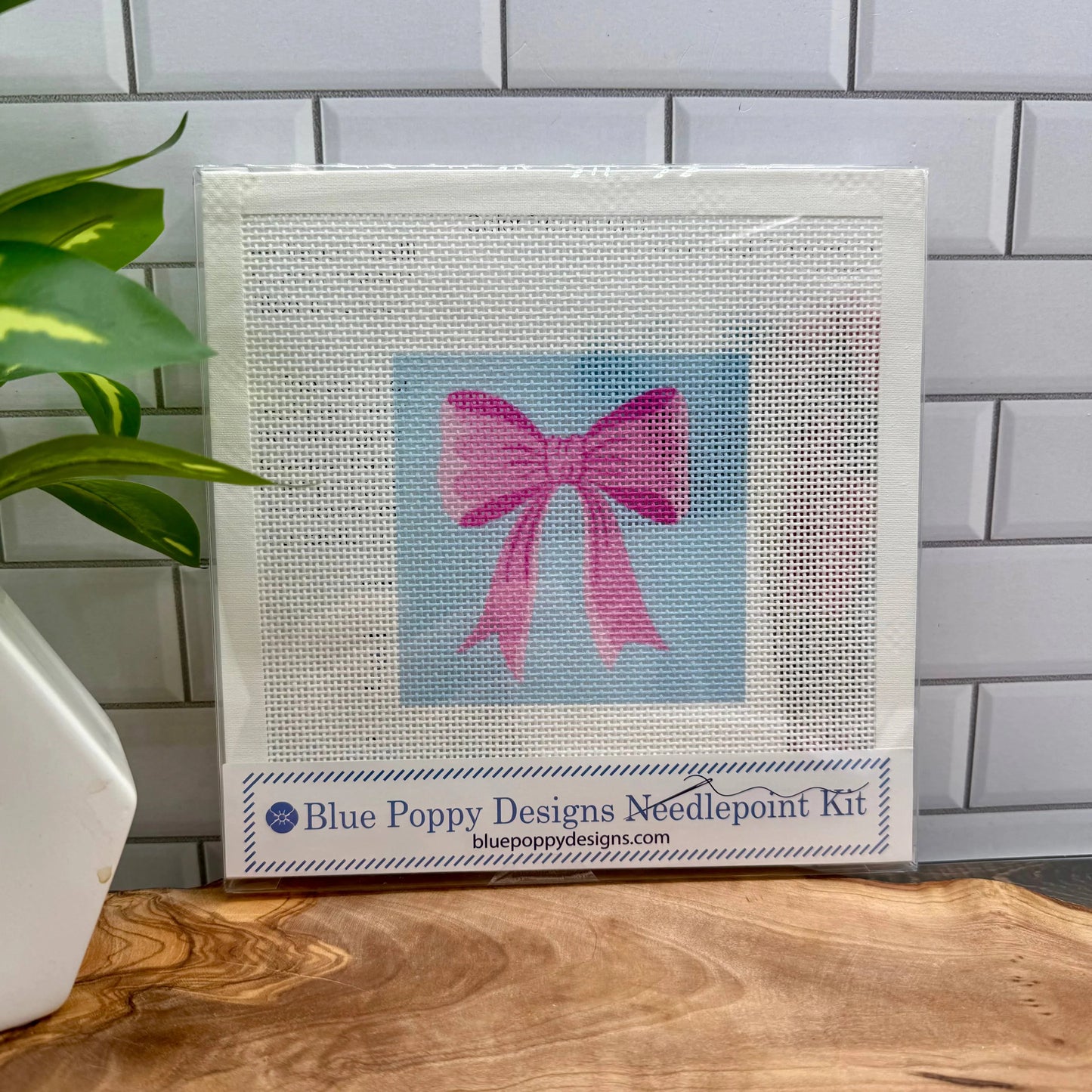 Blue Poppy Needlepoint Kit
