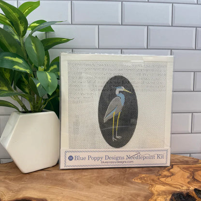 Blue Poppy Needlepoint Kit