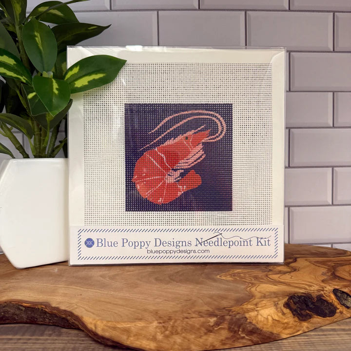 Blue Poppy Needlepoint Kit