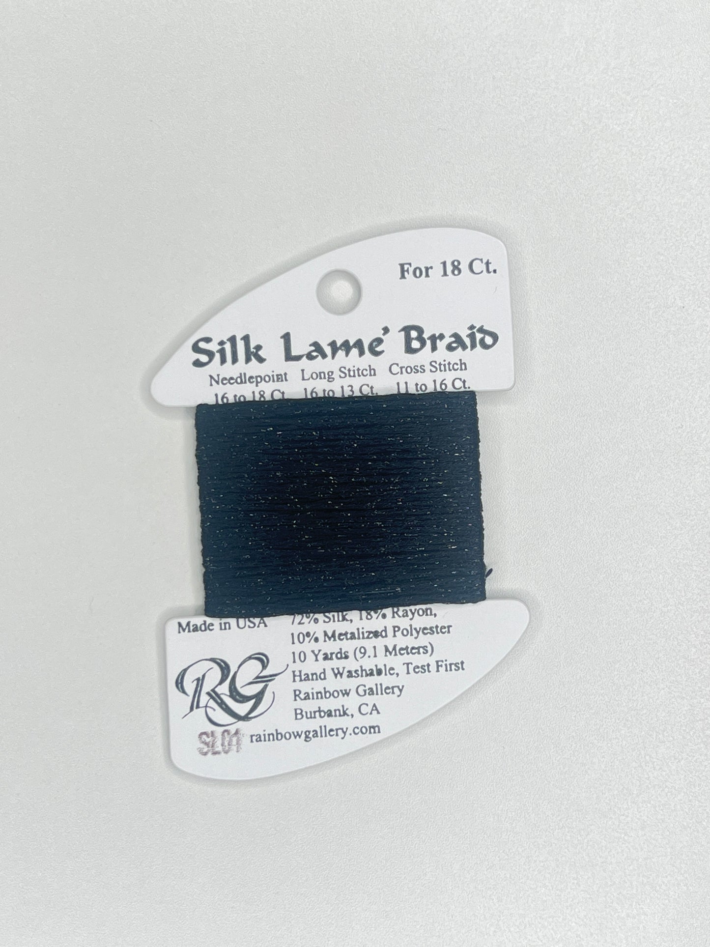 Silk Lamé Braid Card