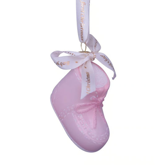Baby's First Christmas Bootie Ornament