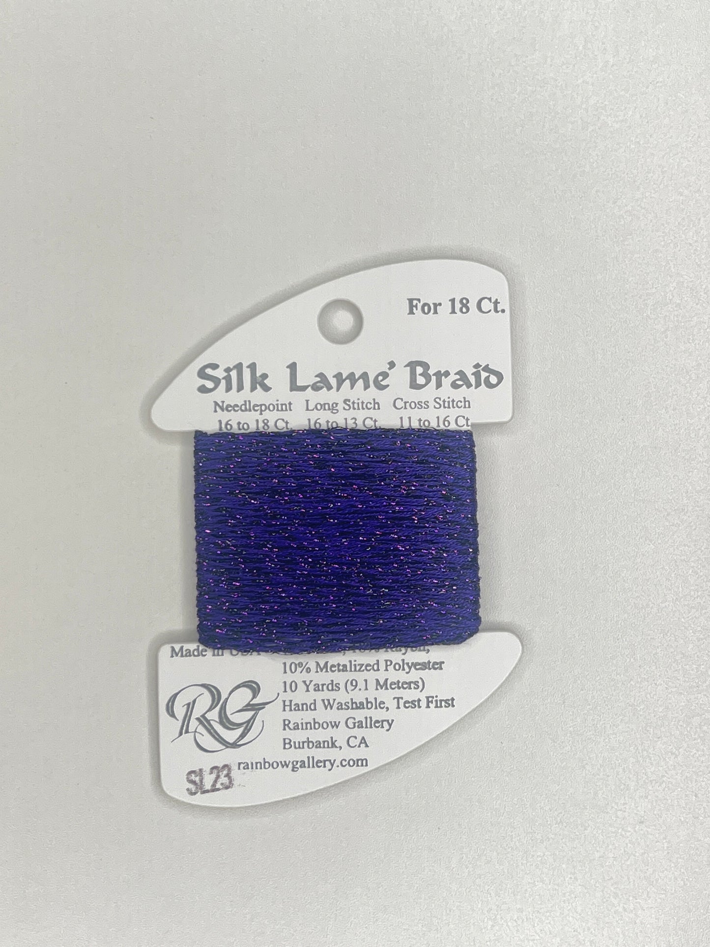Silk Lamé Braid Card