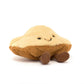 Plush cloud toy with a smiling face on a white background