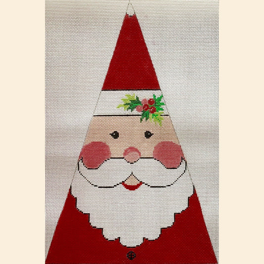 Decorative gnome with a red hat and white beard on a textured background