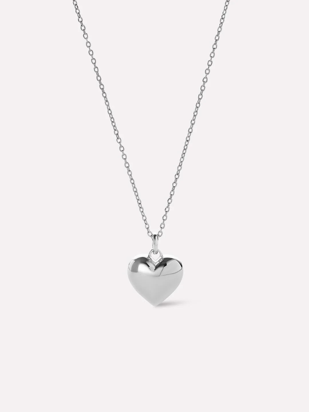 silver heart necklace