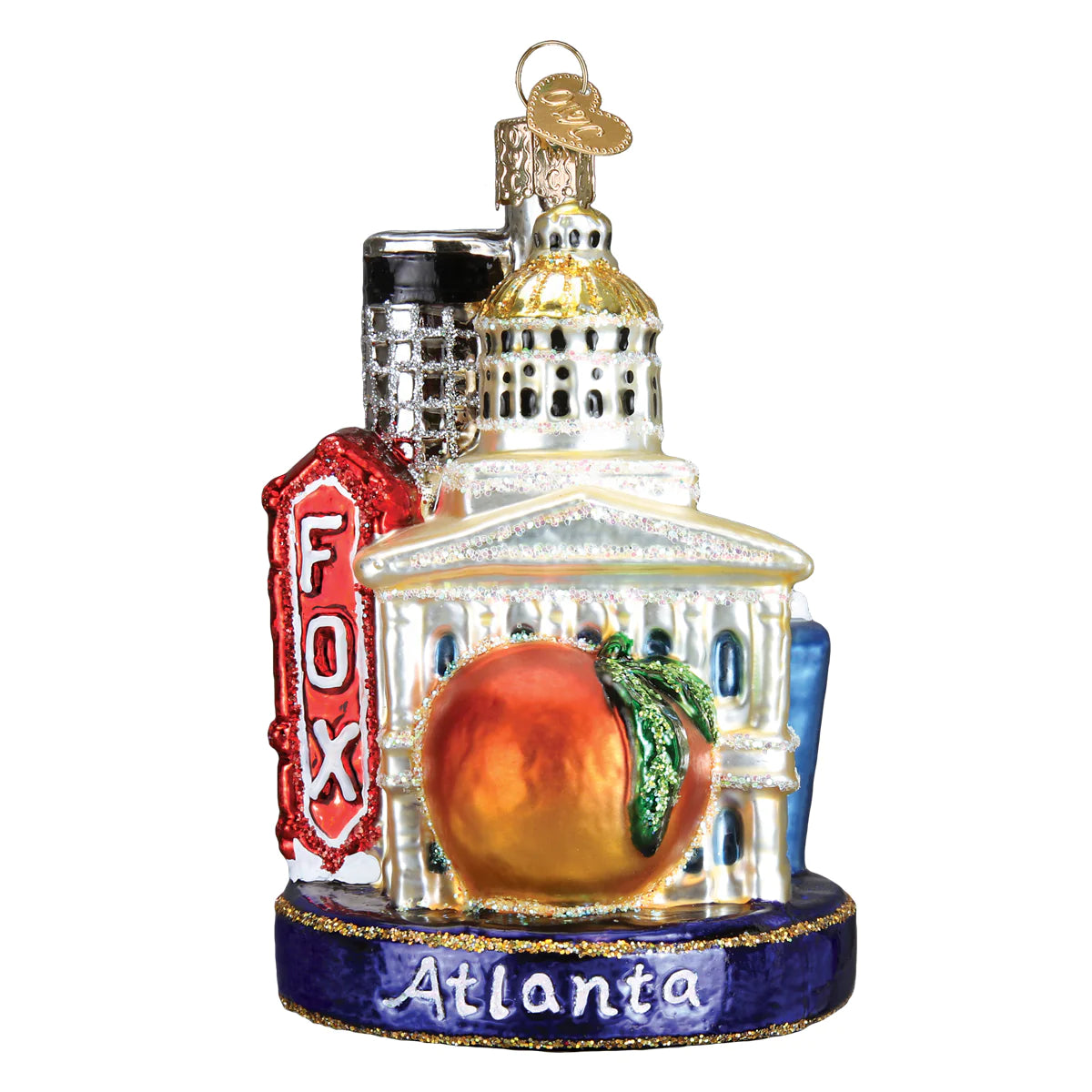 Old World Christmas Atlanta Georgia glass ornament 