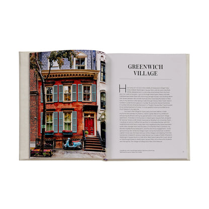 Walk with Me in New York - White Leather Bound Book