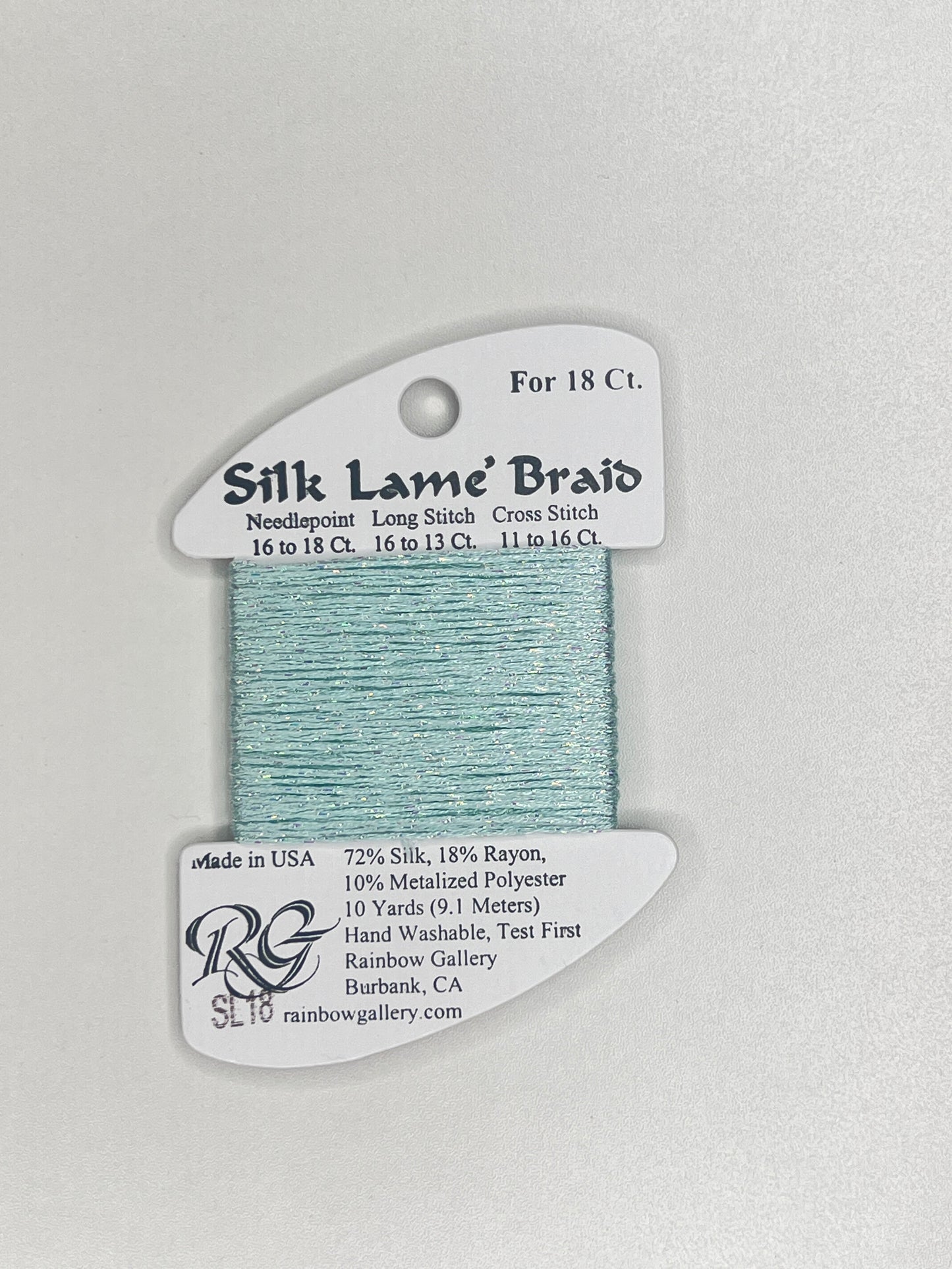 Silk Lamé Braid Card