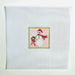 needlepoint design showing a snowman
