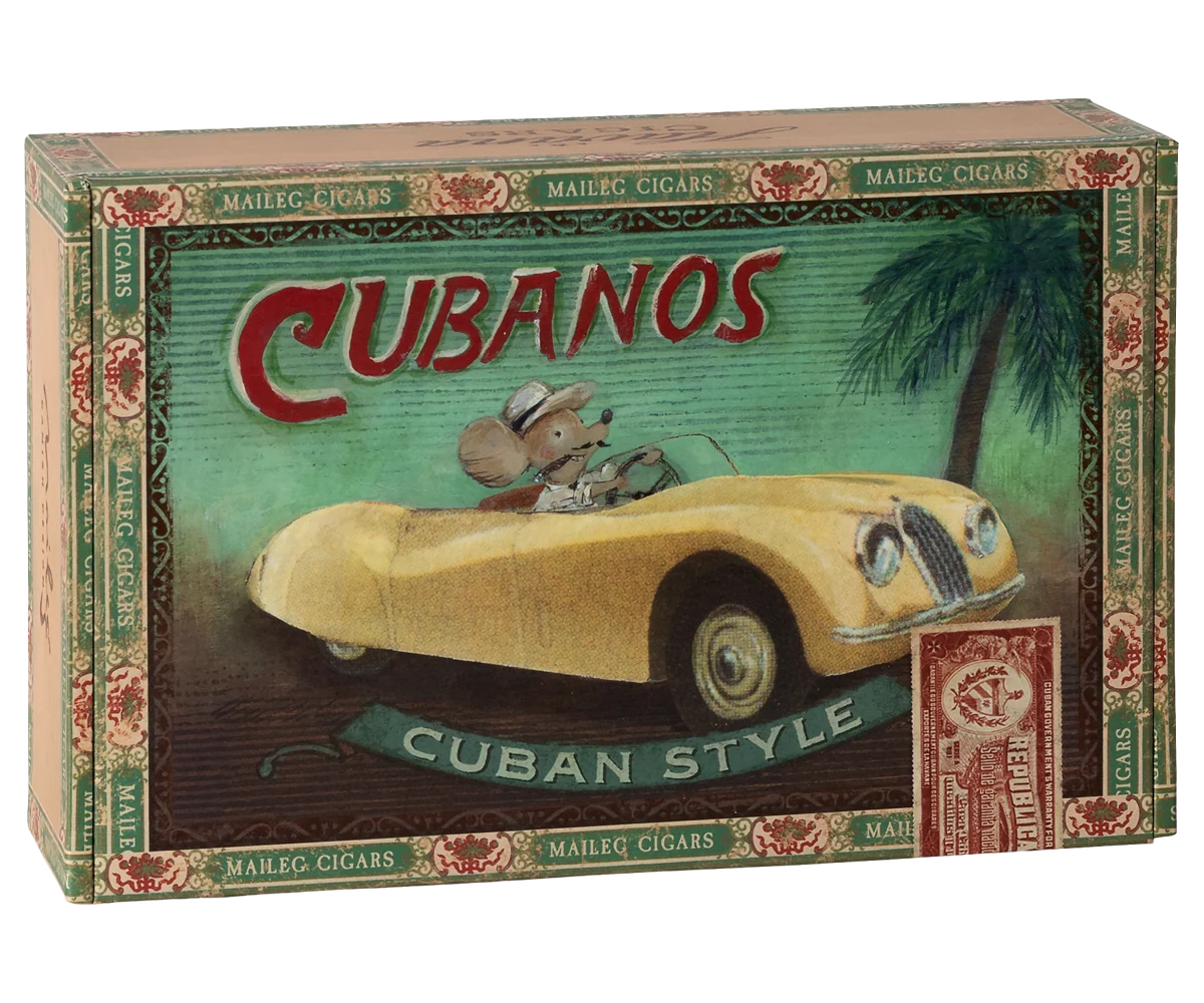 Grandma & Grandpa Mice in Cigarbox
