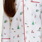 Children's Twill Pajama Set in Holiday Town