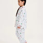 Children's Twill Pajama Set in Holiday Town