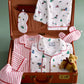Children's Twill Pajama Set in Holiday Town
