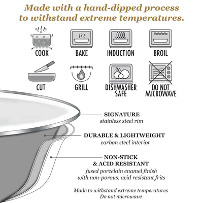 Golden Rabbit White Baking Pan 