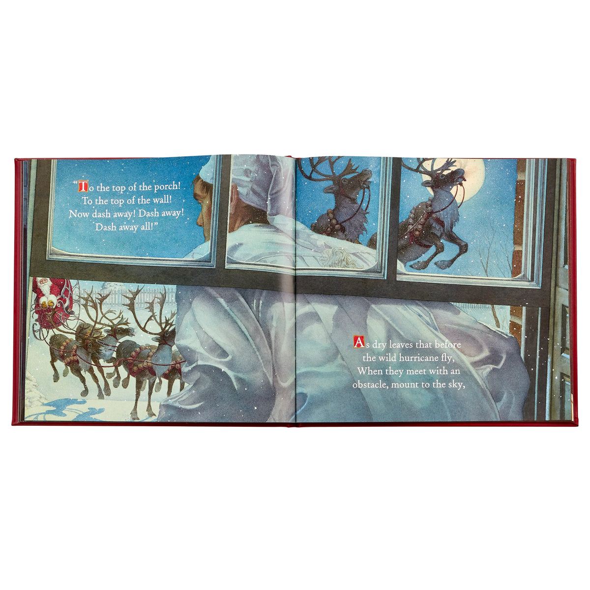 The Night Before Christmas-Red Leather