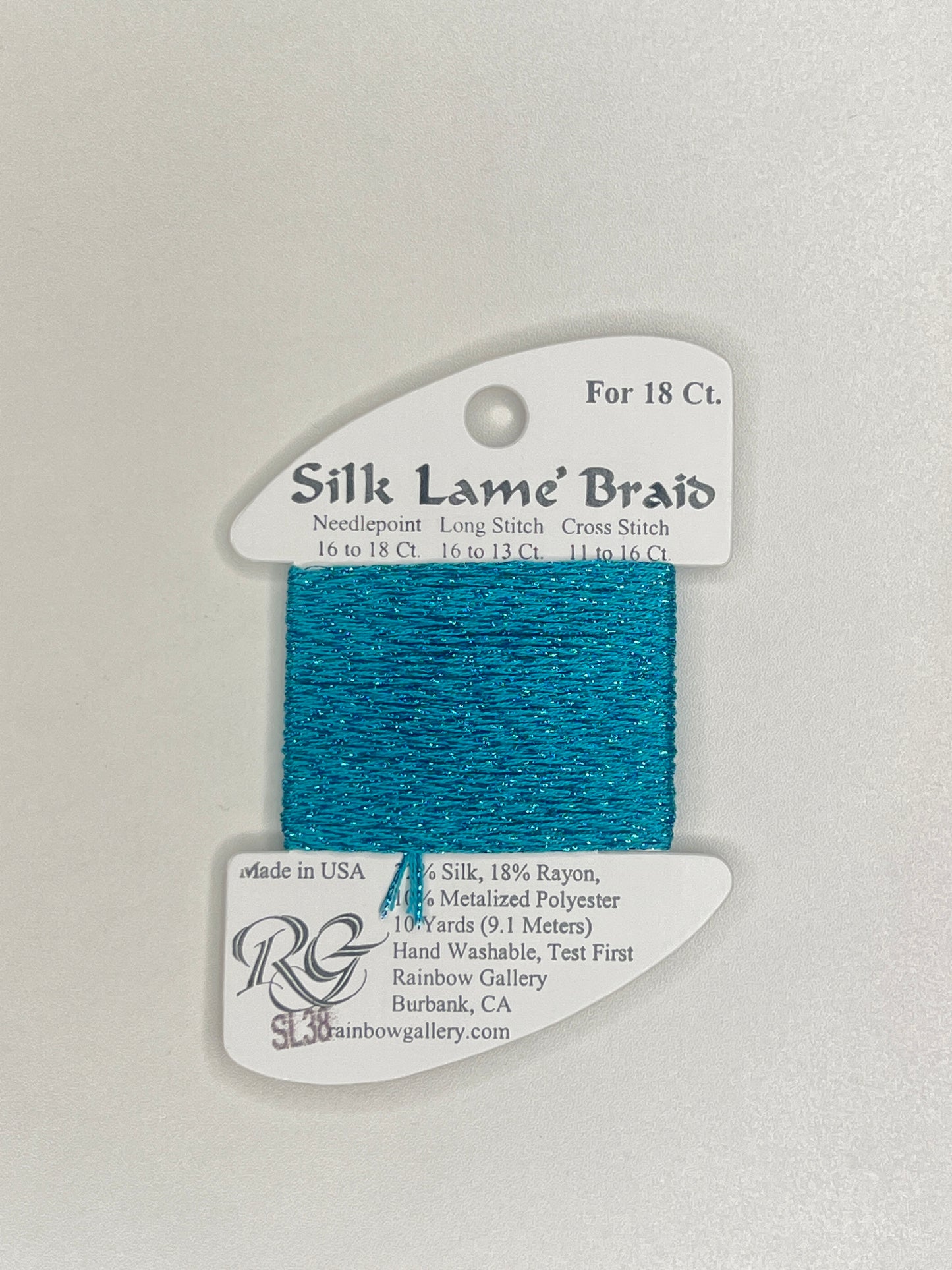 Silk Lamé Braid Card