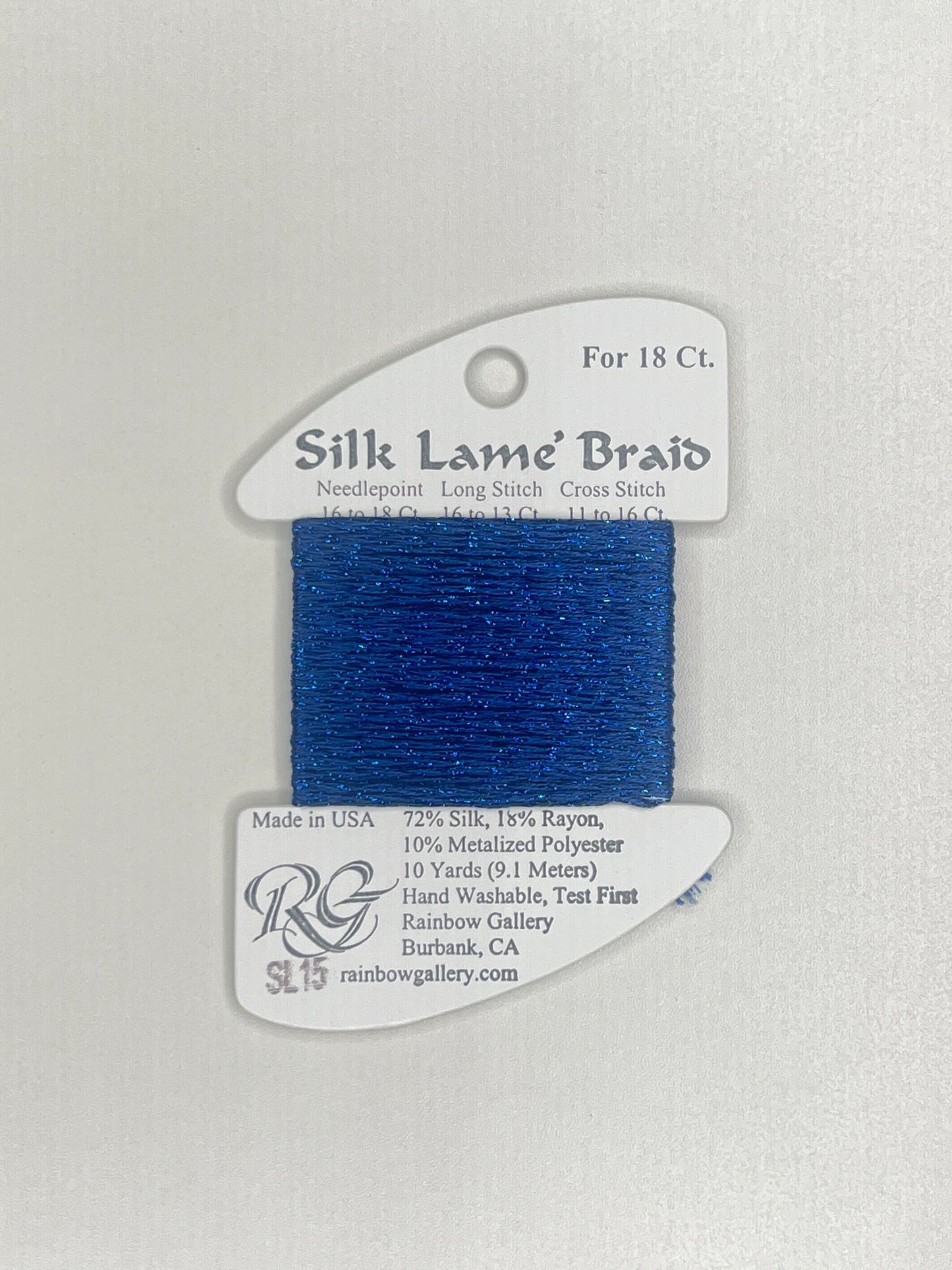Silk Lamé Braid Card