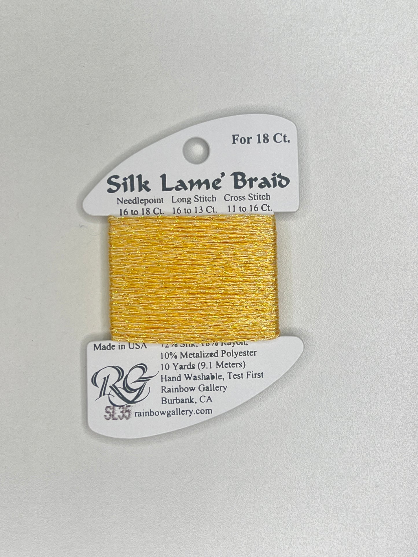 Silk Lamé Braid Card