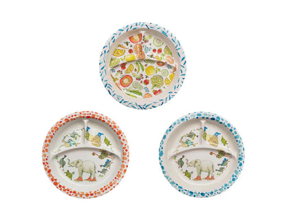 Relish Today's Everyday Divided Baby Plate Animal Friends and Fruit & Veggie for baby and kids