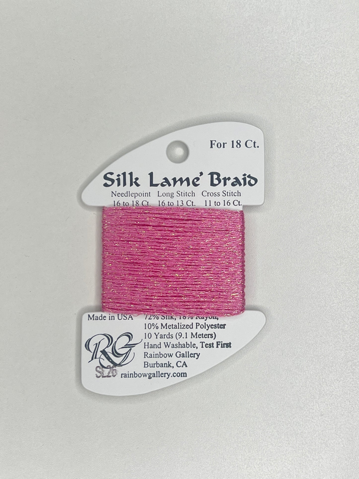 Silk Lamé Braid Card