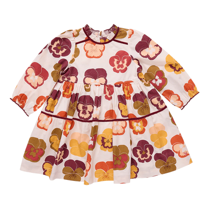 Charlie Dress - Autumn Pansies
