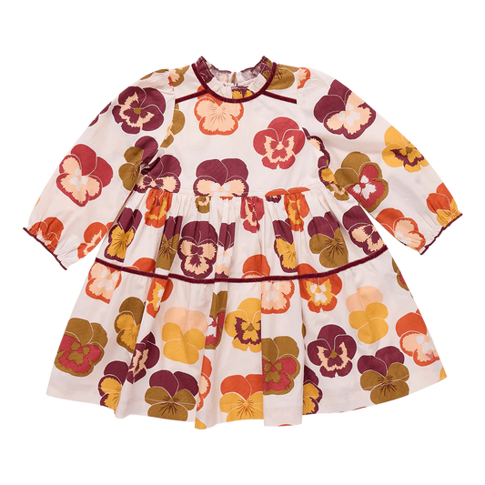 Charlie Dress - Autumn Pansies