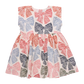 Girls Adaline Dress- Multi Striped Bows
