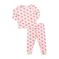 Kids Bamboo PJ Set- Pink Chickens