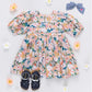 Girls Evelyn Dress- Watercolor Floral
