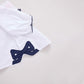 Girls Dana Bow Top- White