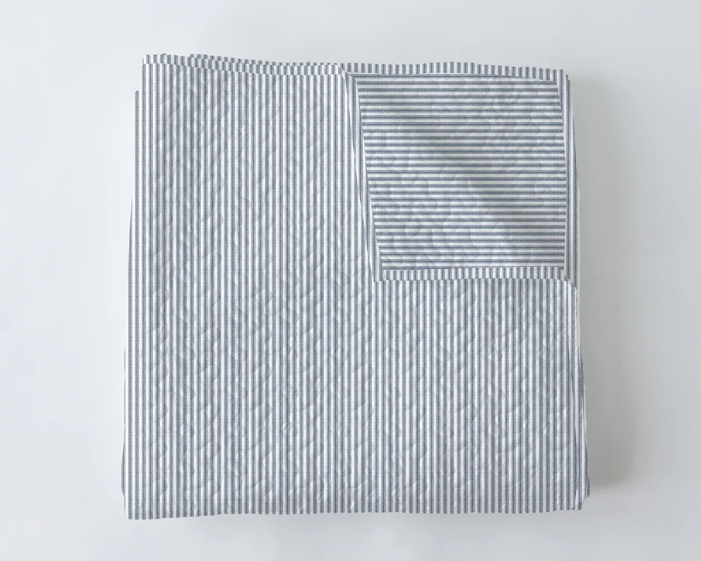 Navy Ticking Twin Quilt