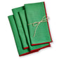 Green & Red Dinner Napkin Set of 4